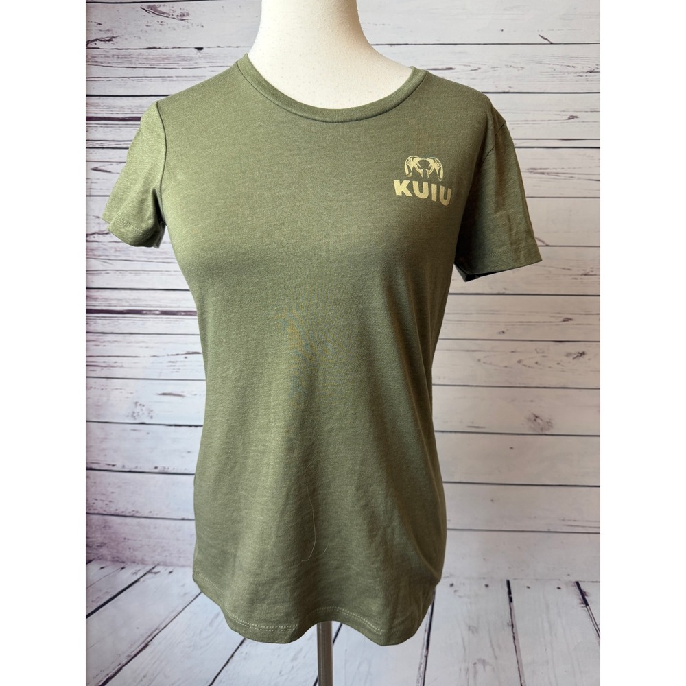 KUIU T-Shirt Small Green Ultralight Hunting Short Sleeve Graphic Tee Shirt Crew
